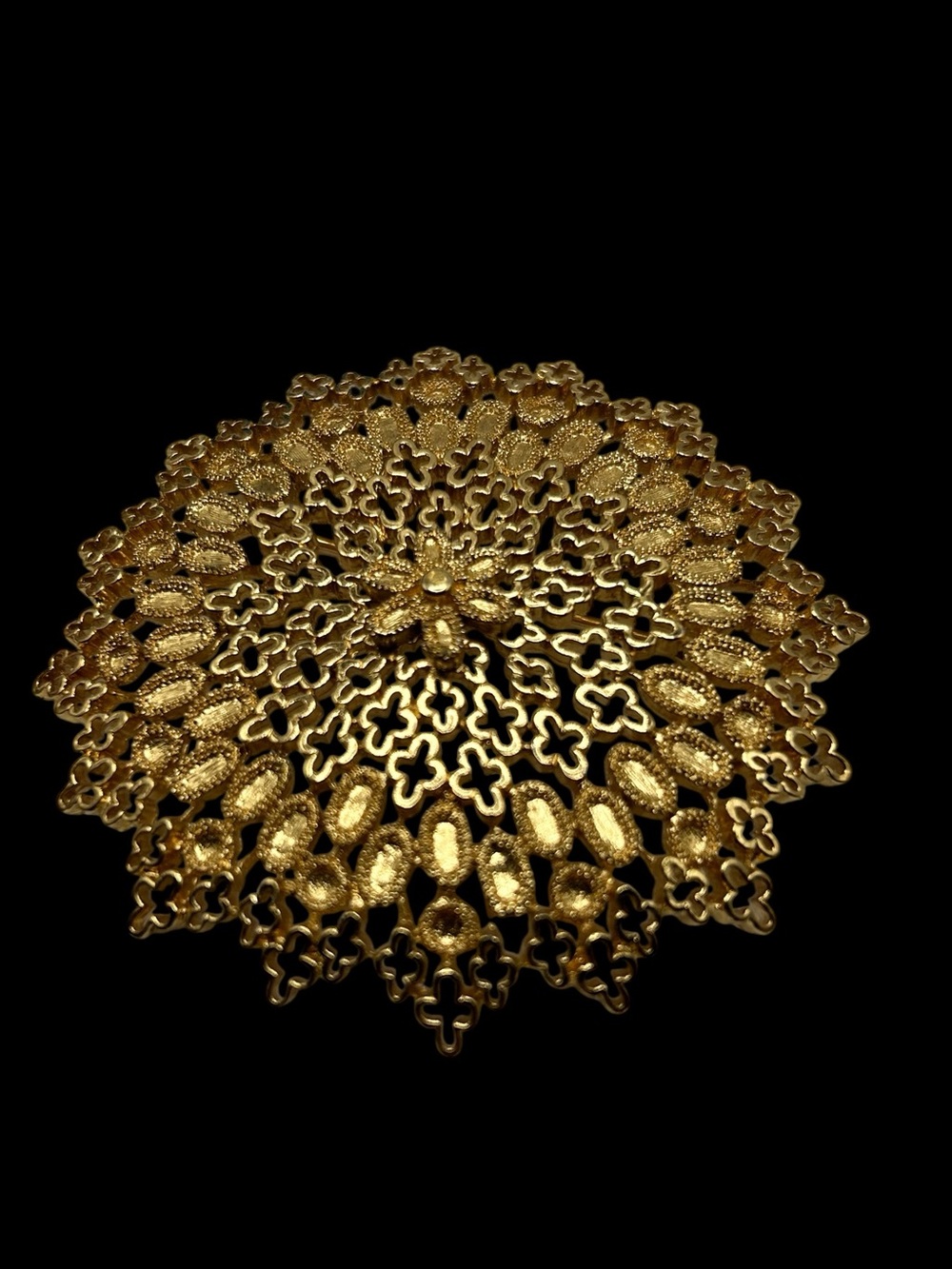 Vintage Monet Brooch Moroccan Lace